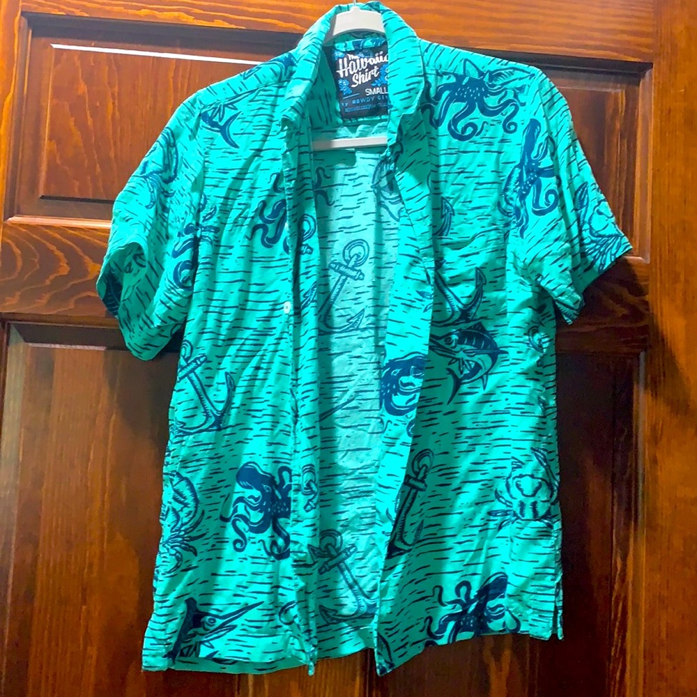 Octopus Hawaiian shirt by Rowdy Gentleman size S